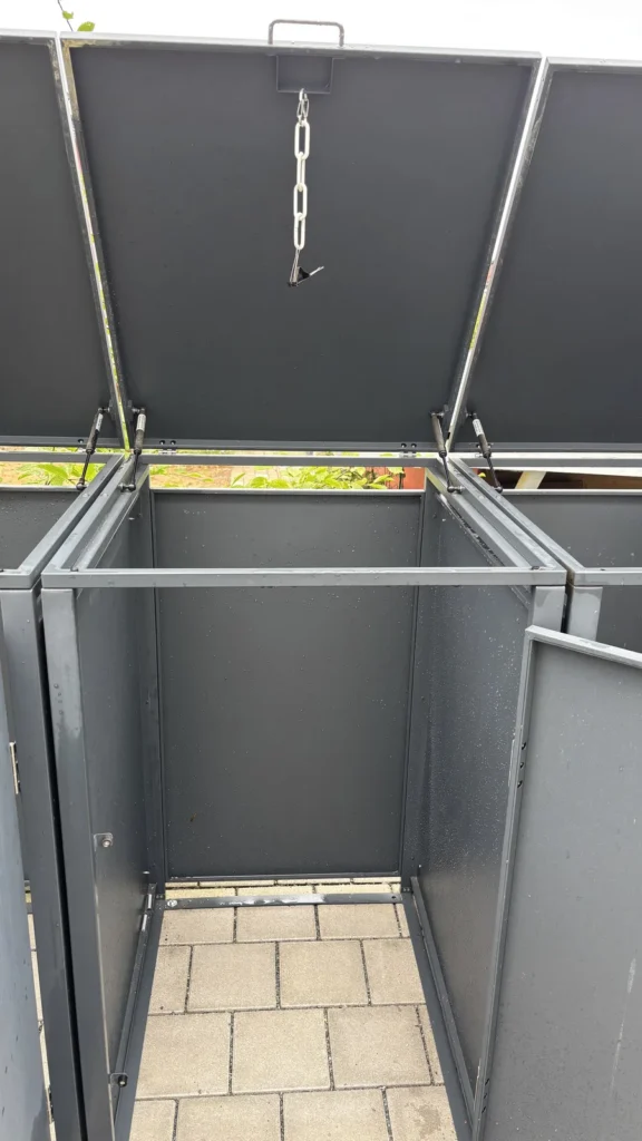 Einzelne Box der Metzler Mülltonnenbox für eine Mülltonne
