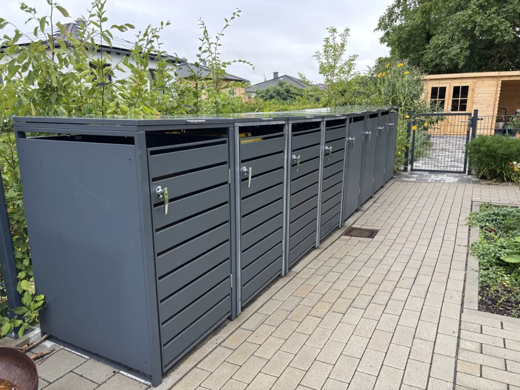 Metzler Mülltonnenbox 2x 4er 240l für acht Mülltonnen mit 120 und 240 Litern